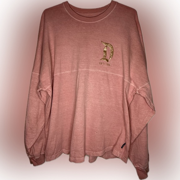 Disneyland Resort Pink & Gold Glitter Spirit Jersey Size M - Picture 2 of 6